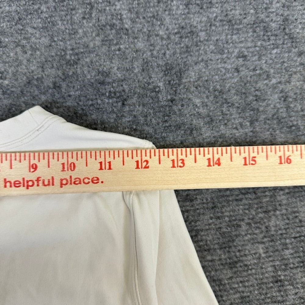 Lululemon Its A Tie Long Sleeve Shirt Cream Off White Split Hem Wrap Top Size 6 - Picture 6 of 6